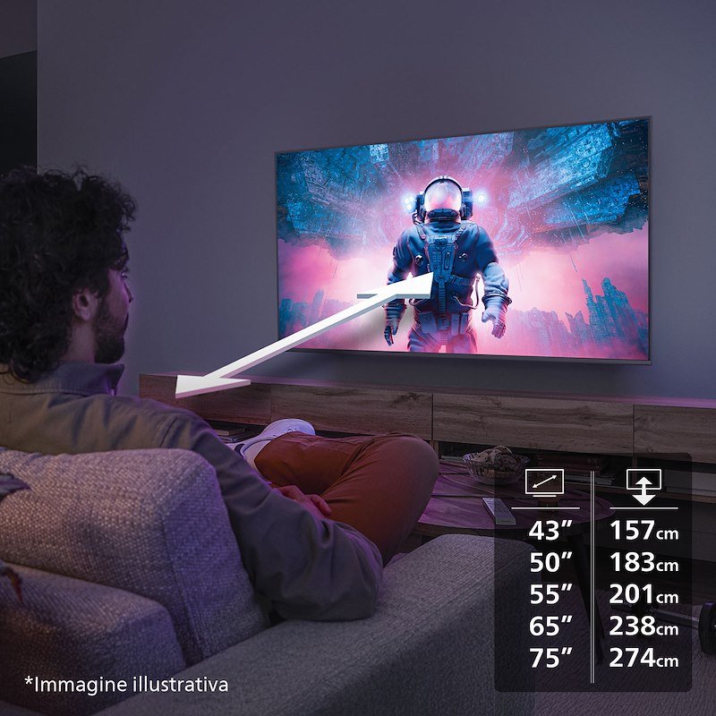 Philips Tv Led 65'' 65pus7000/12 Serie 7000 4K Ultra HD Nero