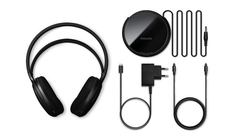 Philips Cuffie a padiglione chiuso per TV Shd6000bk/12 Black