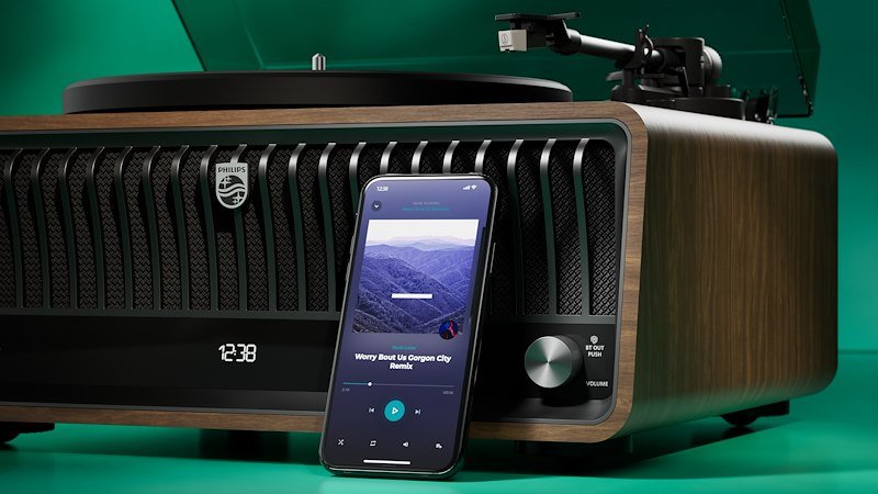 Philips Giradischi The Tina All-in-one bluetooth Tav9000d/10 Brown