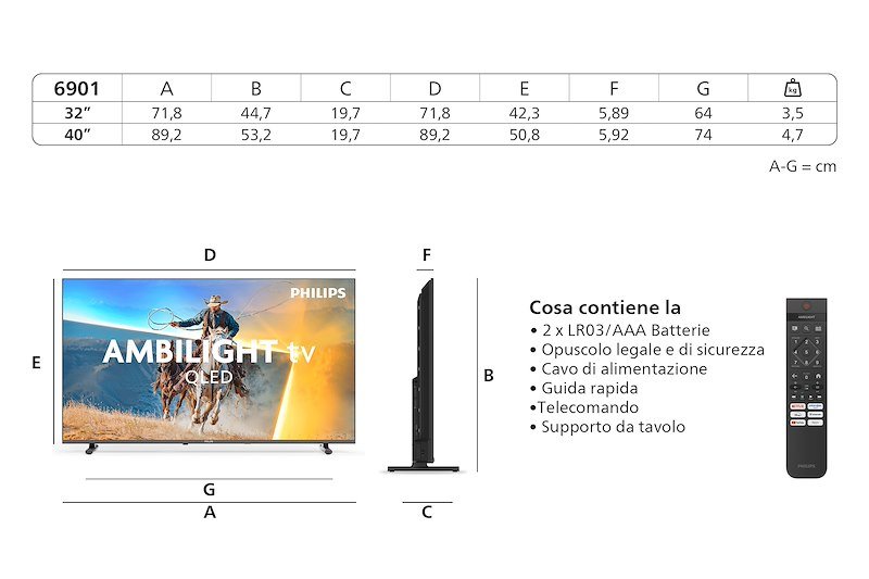 Philips TV QLED 40" 40pqs6901/12
