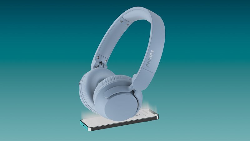 Philips Cuffie Bluetooth Tah4000lb/00 Light Blue