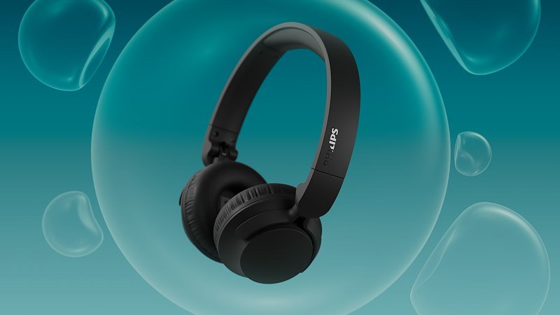 Philips Cuffie Con Cancellazione Attiva del Rumore Tah4500bk/00 Black