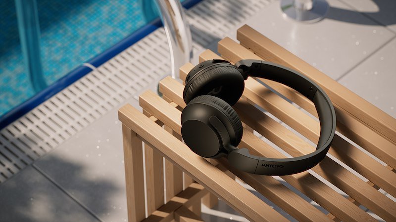 Philips Cuffie Con Cancellazione Attiva del Rumore Tah4500bk/00 Black