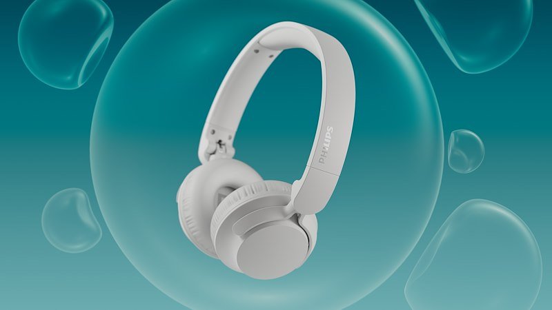 Philips Cuffie Con Cancellazione Attiva del Rumore Tah4500wt/00 White
