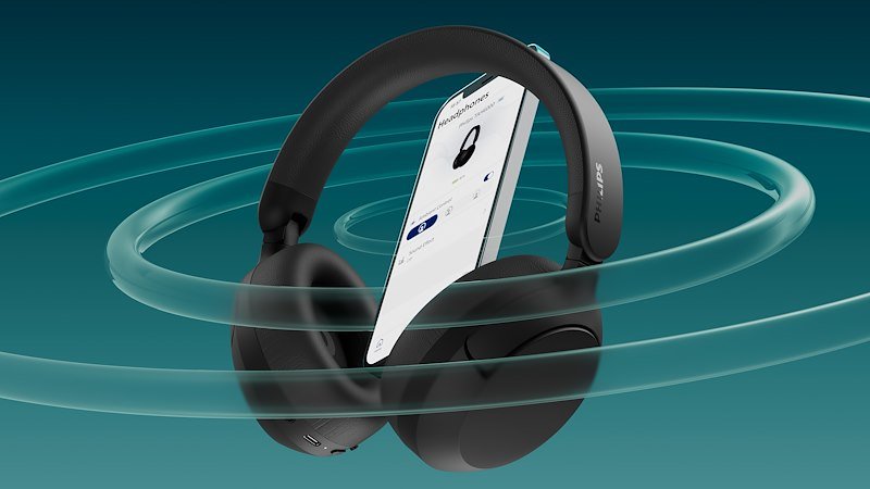 Philips Cuffie con Cancellazione del Rumore Tah6000bk/00 Black