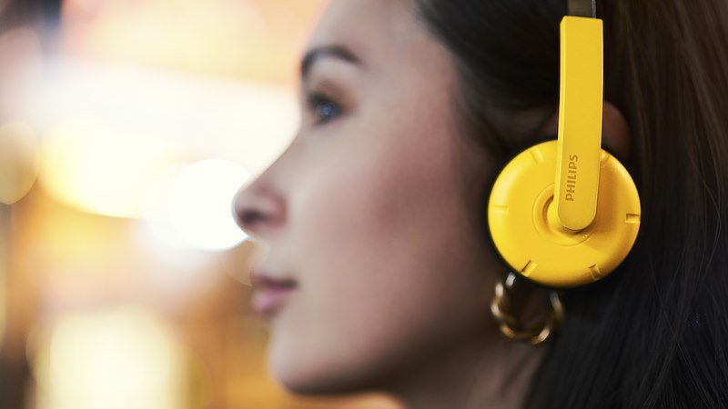 Philips Cuffie The Ringo Duo serie Moving Sound Tams1yl/00 Yellow/Pink