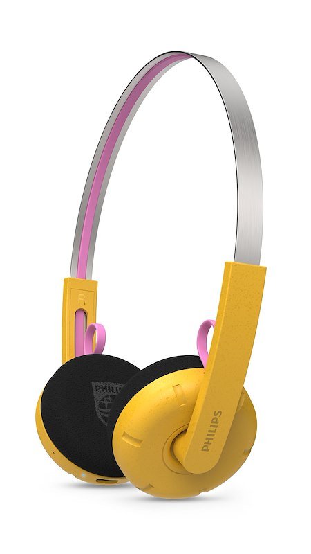 Philips Cuffie The Ringo Duo serie Moving Sound Tams1yl/00 Yellow/Pink