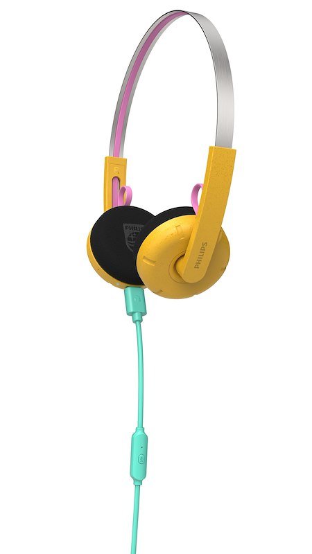 Philips Cuffie The Ringo Duo serie Moving Sound Tams1yl/00 Yellow/Pink
