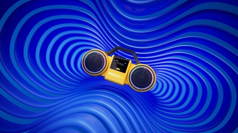 Philips Speaker The Roller Tams60y/00 Giallo