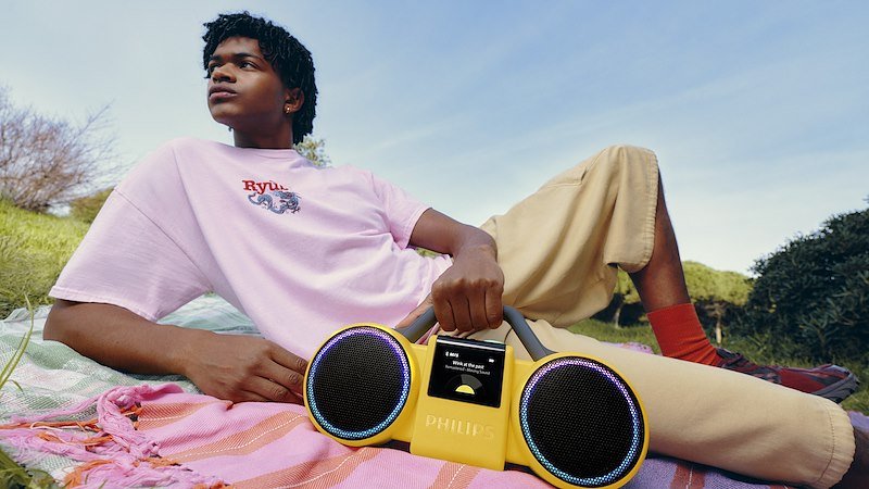 Philips Speaker The Roller Tams60y/00 Giallo