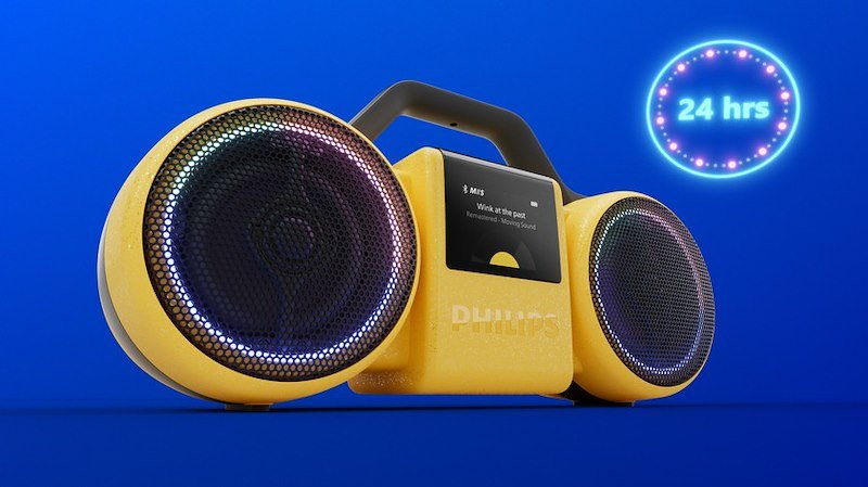Philips Speaker The Roller Tams60y/00 Giallo