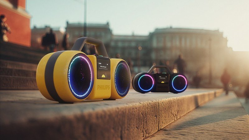 Philips Speaker The Roller Tams60y/00 Giallo