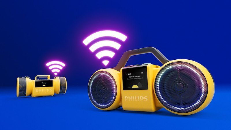 Philips Speaker The Roller Tams60y/00 Giallo