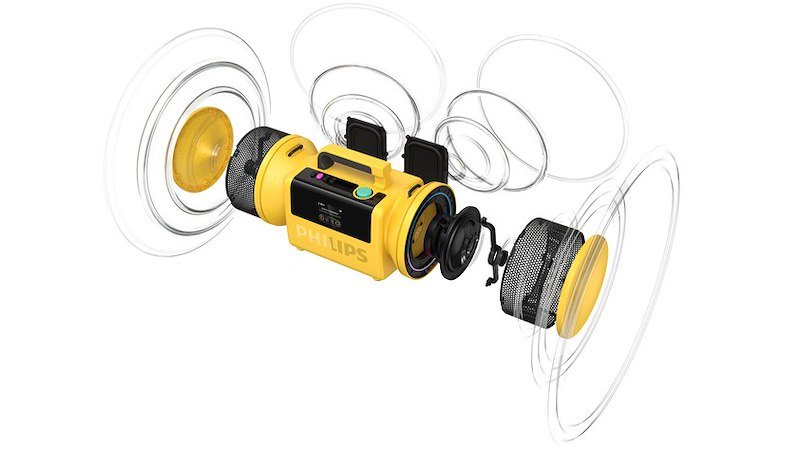 Philips Speaker The Tube Tams80y/00 Giallo