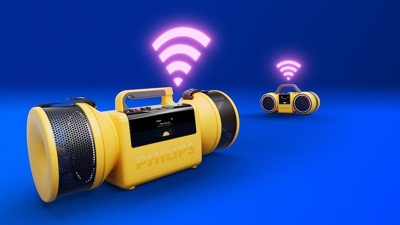 Philips Speaker The Tube Tams80y/00 Giallo