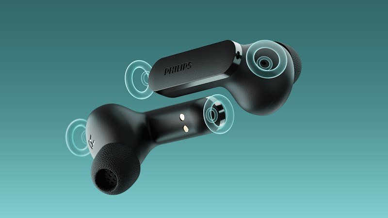 Philips Auricolari Tat2100bk/00 Black