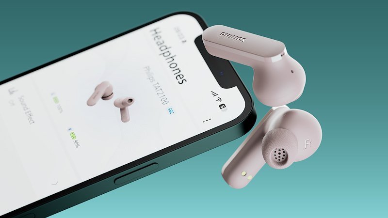Philips Cuffie True wireless Tat2100pk/00 Pink