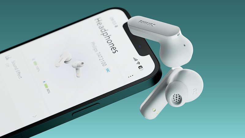 Philips Cuffie True wireless Tat2100wt/00 White