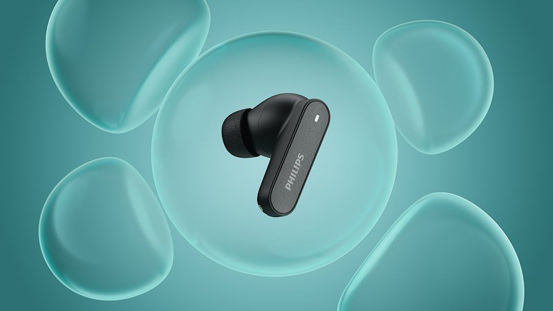 Philips Auricolari con Cancellazione del Rumore Tat3000bk/00 Black