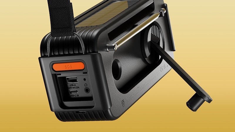 Philips Radio Analogica di Emergenza con Display Digitale Tar3500/00 Black