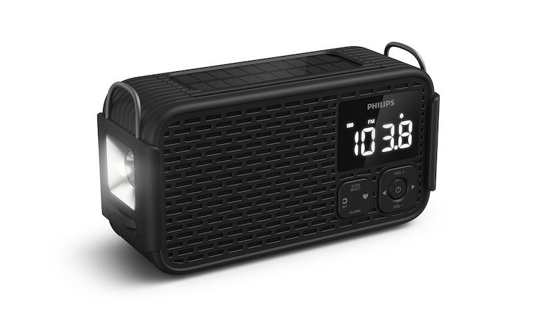 Philips Radio Analogica di Emergenza con Display Digitale Tar3500/00 Black