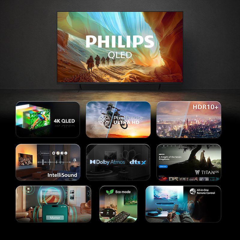 Philips TV QLED 43" 43PQS7801/12 Black