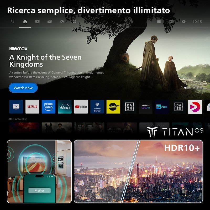 Philips TV QLED 43" 43PQS7801/12 Black