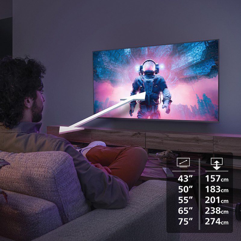 Philips TV QLED 43" 43PQS7801/12 Black