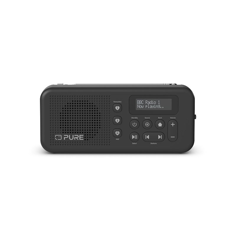 Pure Radio portatile DAB+ e FM con Bluetooth Elan One Black