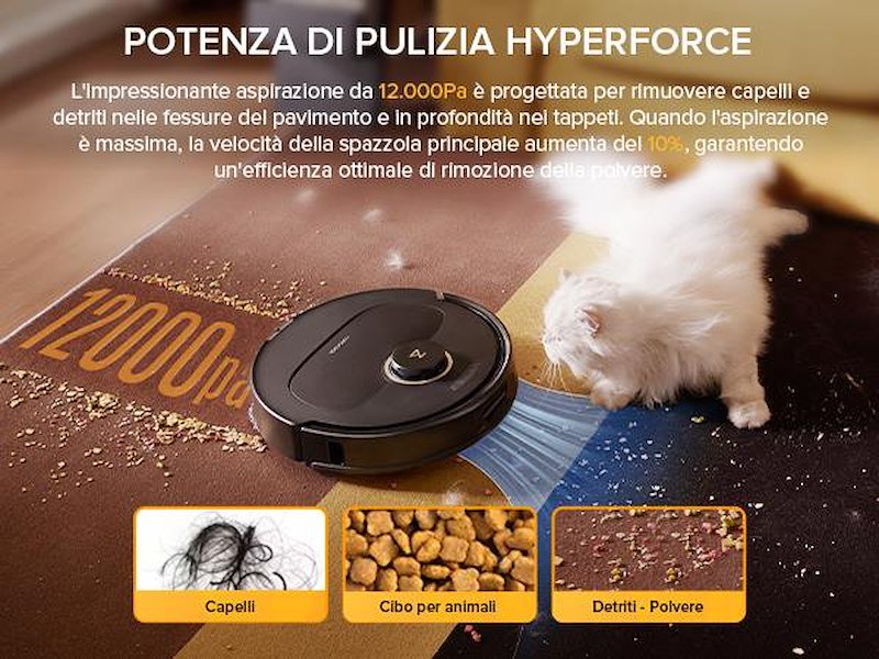 Roborock Robot Aspirapolvere Qrevo 5ae Nero