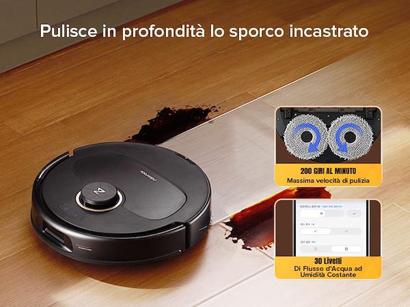 Roborock Robot Aspirapolvere Qrevo 5ae Nero