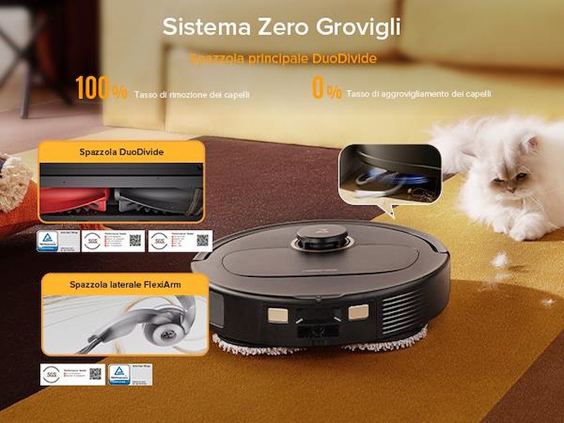 Roborock Robot Aspirapolvere Qrevo 5ae Nero