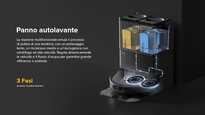 Roborock aspirapolvere robot Qr 598 Black Nbox