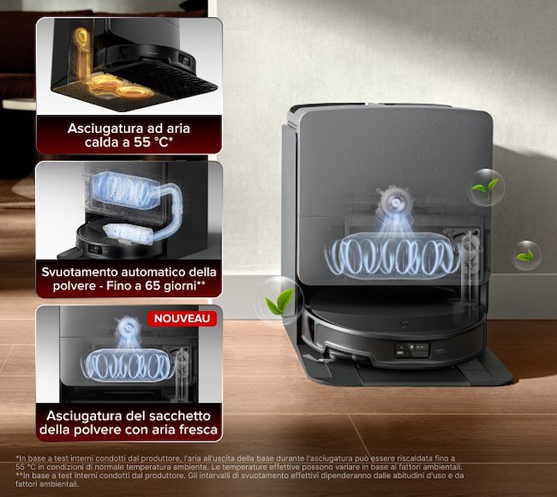 Roborok Aspirapovere robot Saros X20 nero