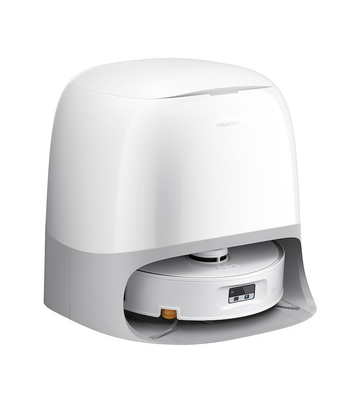 Roborock Robot Aspirapolvere lavapavimenti Qrevo Curv 2 FlowX Bianco