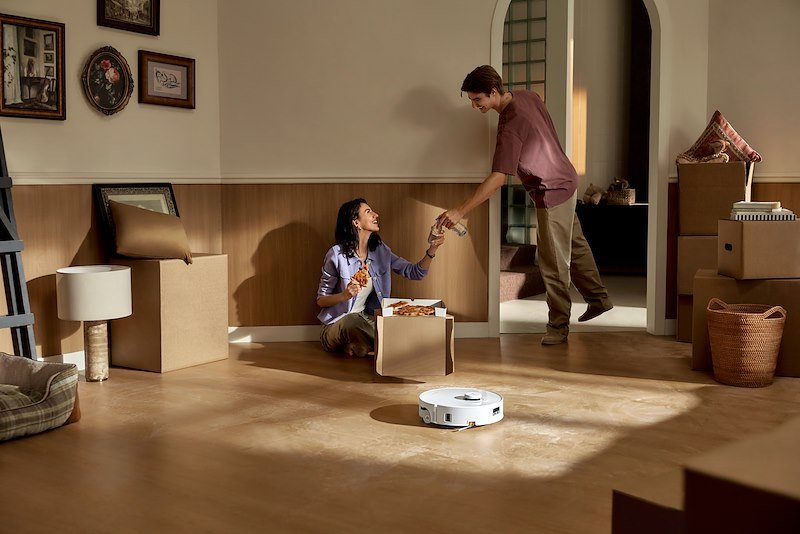 Roborock Robot Aspirapolvere lavapavimenti Qrevo Curv 2 FlowX Bianco