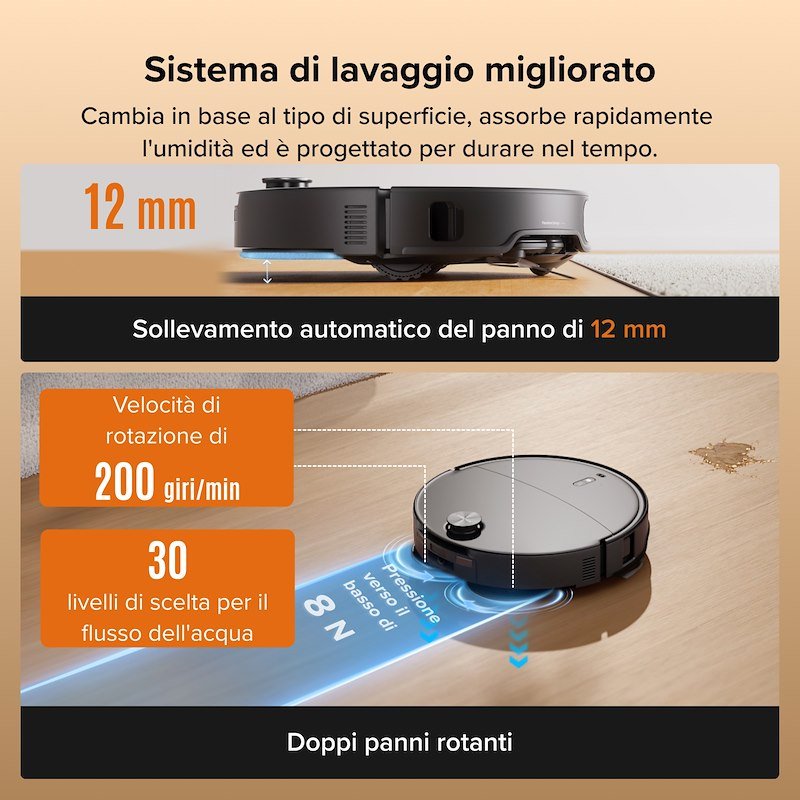 Roborock Robot Qrevo Edge 2x B nero