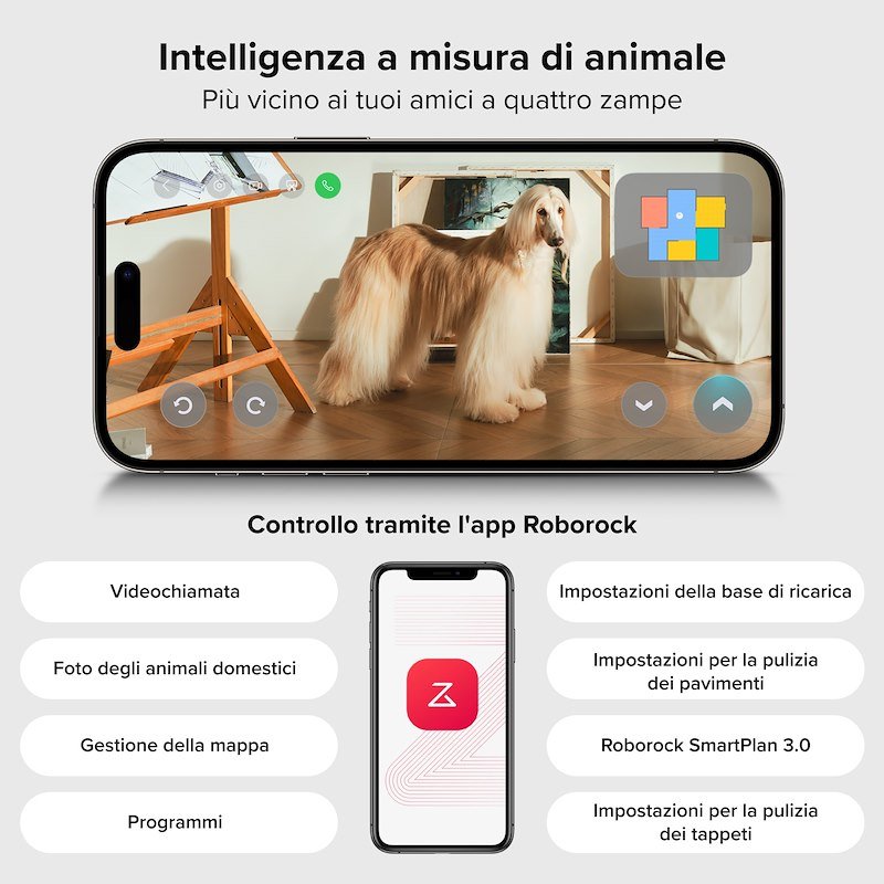 Roborock Robot Vacuum Cleaner Qrevo Edge 2 Pro bianco