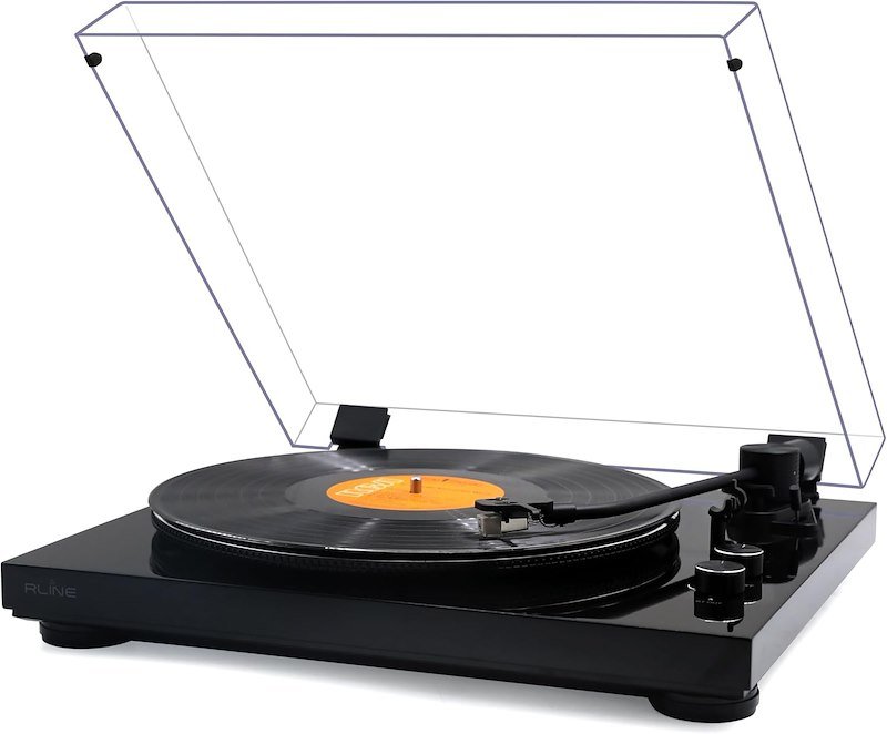 Rline giradischi Rltn11gb nero lucido