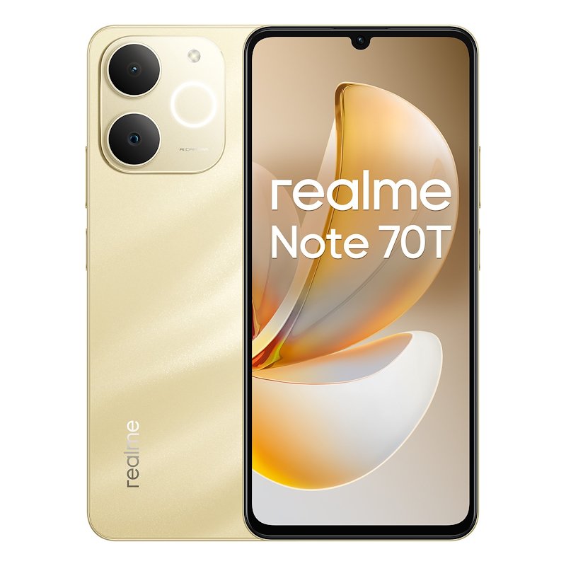 Realme Smartphone Note 70t 4/ 256GB Beach Gold