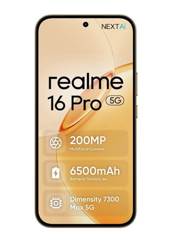 Realme Smartphone 16 Pro 5g 8/ 256GB Gold