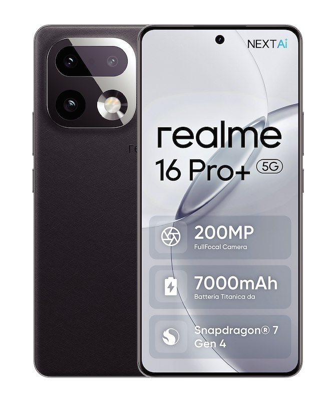 Realme Smartphone 16 Pro+ 5g 12/ 512GB Grey