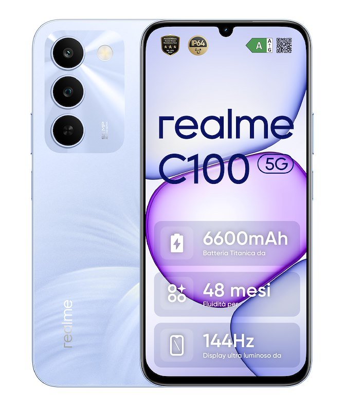 Realme Smartphone C100 5g 4/256GB Blooming Purple