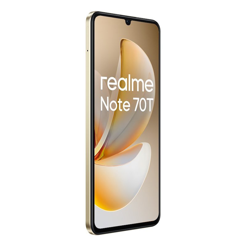 Realme Smartphone Note 70t 4/128 GB Beach Gold + TechLife Buds (White)