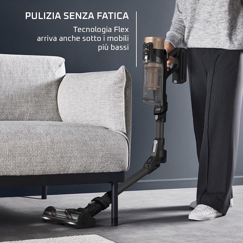 Rowenta Scopa ricaricabile X-Force Flex 14.80 Modello Animal Care Rh9b74wo Blush