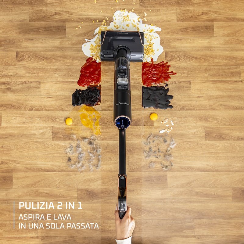 Rowenta Lavapavimenti Gz5736e0 TRUST BLU E CROMATO