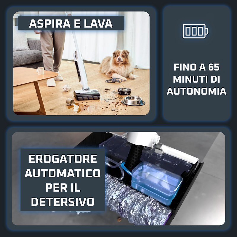 Rowenta Lavapavimenti 2 in 1 X-Clean 12 Gz7257e0
