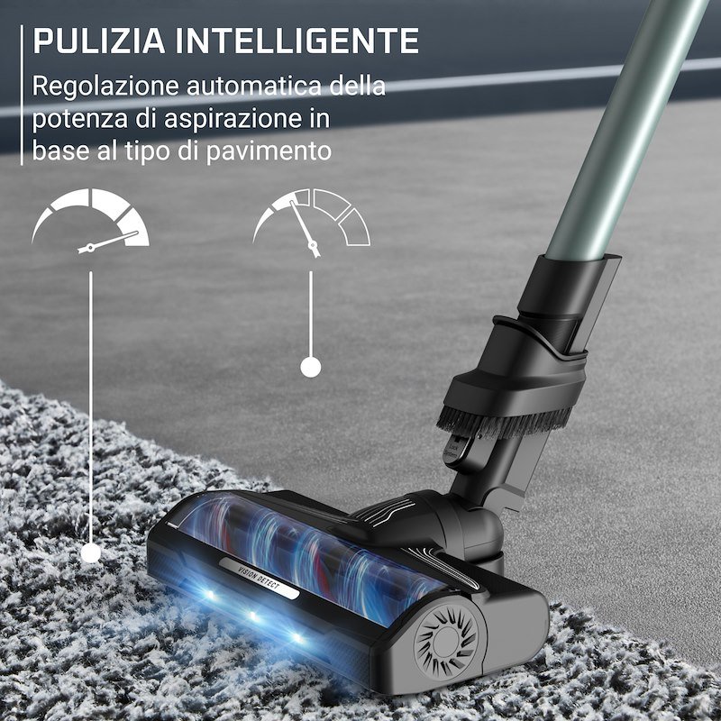 Rowenta Scopa Elettrica X-FORCE FLEX 10.80 Rh7a32 Verde Salvia