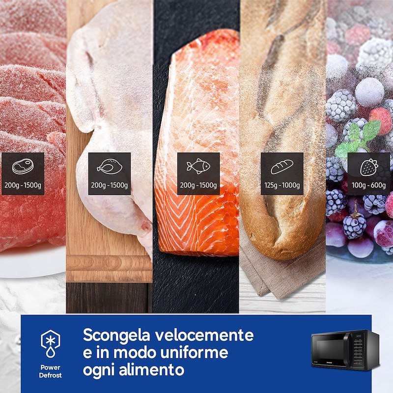 Samsung Microonde MC28H5015CK/ET Nero