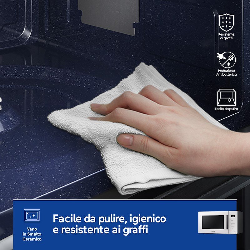 Samsung Microonde MG23T5018GE/ET Porcellana